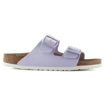 Шлепанцы Birkenstock Arizona Birko-Flor Nubuk Vegan Lavender Fog 1022607