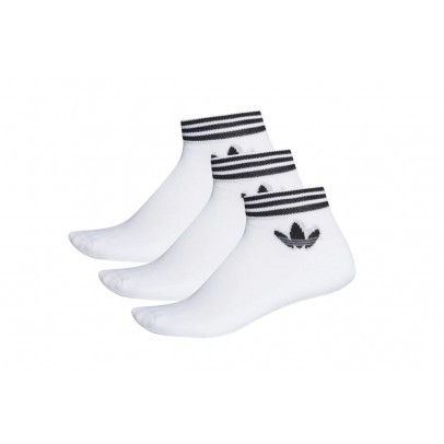 Носки adidas Trefoil Ankle EE1152 - белые