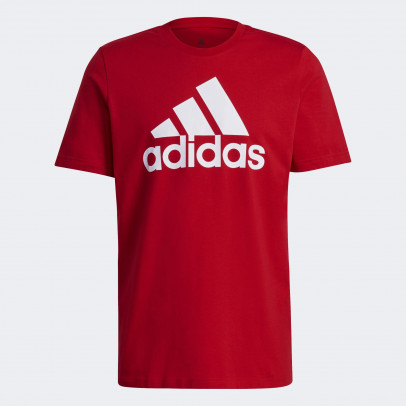 Футболка adidas Essentials Big Logo Tee GK9124 - красная