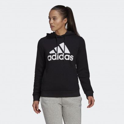 Толстовка adidas Loungewear Essentials Logo Fleece Hoodie GL0653 - черная