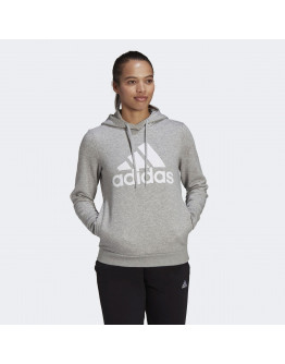 Толстовка adidas Loungewear Essentials Logo Fleece Hoodie GL0719 - серая