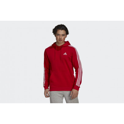 Худи adidas Essentials Fleece 3-Stripes GU2523 - красный