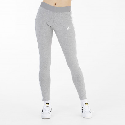 Леггинсы adidas Loungewear Essentials 3-Stripes Leggings GV6017 - серые
