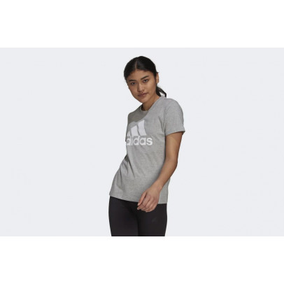 Футболка adidas Loungewear Essentials Logo Tee H07808 - серая