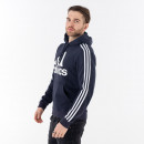 Свитшот adidas Essentials Fleece 3-Stripes Logo Hoodie H14642 - тёмно-синий