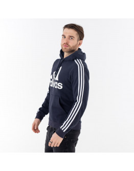 Свитшот adidas Essentials Fleece 3-Stripes Logo Hoodie H14642 - тёмно-синий