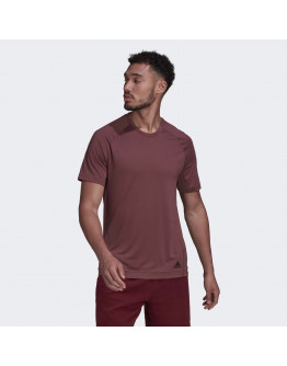 Футболка adidas Yoga Training HC2642 - бордовая