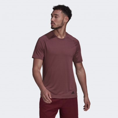 Футболка adidas Yoga Training HC2642 - бордовая