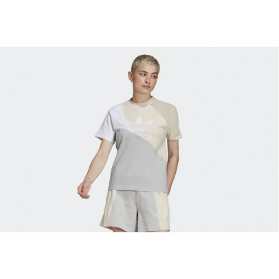 Футболка adidas Originals Adicolor Split Trefoil HC7041 - серая