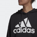 Худи adidas Essentials Logo Boyfriend Fleece Hoodie HD1756 - черный