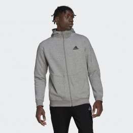 Толстовка adidas Essentials 4 Gameday Full-Zip Hoodie HE1806 - серая