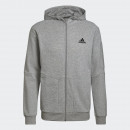 Толстовка adidas Essentials 4 Gameday Full-Zip Hoodie HE1806 - серая