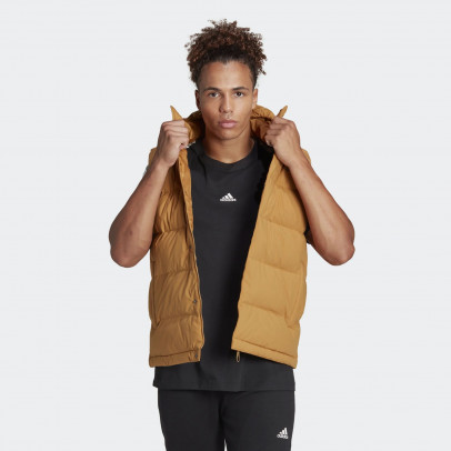 Жилет adidas Helionic Hooded Down Vest HG6275 - коричневый