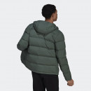 Куртка adidas Helionic Hooded Down HG8749 - зеленая