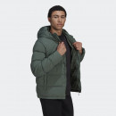 Куртка adidas Helionic Hooded Down HG8749 - зеленая
