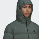 Куртка adidas Helionic Hooded Down HG8749 - зеленая
