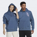Худи adidas Essentials BrandLove Fleece Hoodie HL9382 - синий