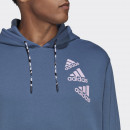 Худи adidas Essentials BrandLove Fleece Hoodie HL9382 - синий