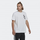 Футболка adidas Essentials BrandLove HL9386 - белая