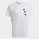 Футболка adidas Essentials BrandLove HL9386 - белая