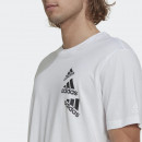 Футболка adidas Essentials BrandLove HL9386 - белая