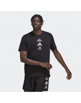 Футболка adidas Designed To Move Logo HM4797 - черная