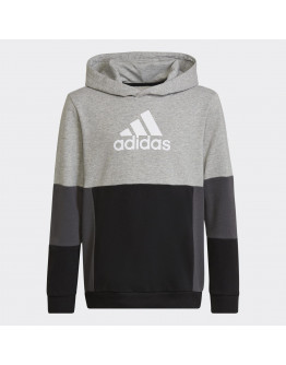 Худи adidas Colourblock Hoodie HN8563 - черно-серый