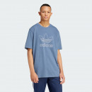 Футболка adidas Originals Adicolor Outline Trefoil IR8002 - синяя