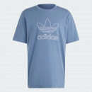 Футболка adidas Originals Adicolor Outline Trefoil IR8002 - синяя