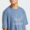 Футболка adidas Originals Adicolor Outline Trefoil IR8002 - синяя