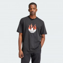 Футболка adidas Originals Flames Logo IS0178 - черная