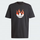 Футболка adidas Originals Flames Logo IS0178 - черная