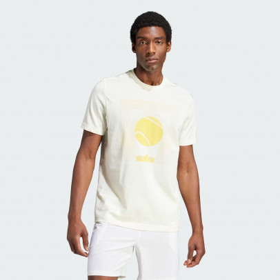 Футболка adidas Aeroready Tennis ARC De Ball IS2414 - белая