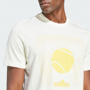 Футболка adidas Aeroready Tennis ARC De Ball IS2414 - белая