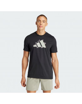 Футболка adidas Aeroready Tennis Logo Slam Graphic IS2419 - черная
