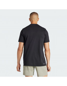 Футболка adidas Aeroready Tennis Logo Slam Graphic IS2419 - черная