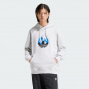 Толстовка adidas Originals Flames Logo IS2947 - серая