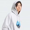 Толстовка adidas Originals Flames Logo IS2947 - серая