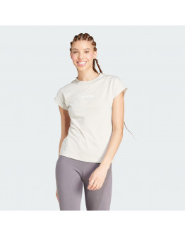 Женская футболка adidas Sportswear Linear JC5819 - бежевый