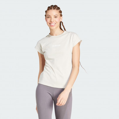 Женская футболка adidas Sportswear Linear JC5819 - бежевый