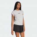 Женская футболка adidas Sportswear Linear JC8241 - серая