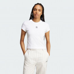 Женская футболка adidas Essentials Slim JC8973 - белая
