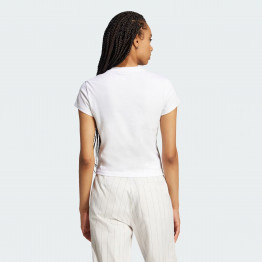 Женская футболка adidas Essentials Slim JC8973 - белая