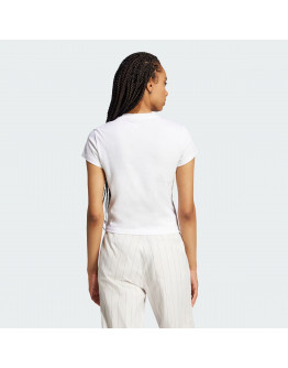Женская футболка adidas Essentials Slim JC8973 - белая