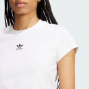 Женская футболка adidas Essentials Slim JC8973 - белая