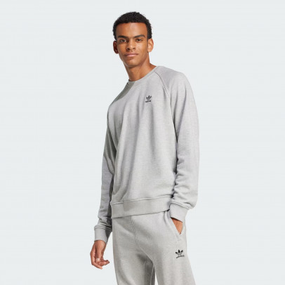 Толстовка adidas Trefoil Essentials Crewneck JD2413 - серая
