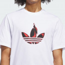 Футболка adidas Originals Trefoil Torch Tee JD2832 - белая