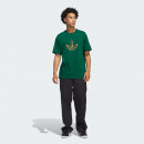 Футболка adidas Originals Trefoil Torch Tee JD2833 - зелёная