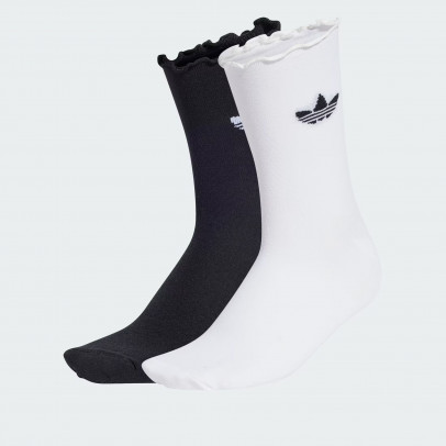 Женские носки adidas Originals Ruffle 2 пары JD5623 - черно-белые