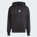 Мужская толстовка adidas Sportswear Essentials Feelcozy Fleece Hoodie JE3807 - черная